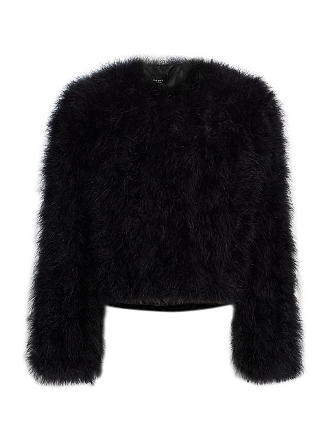 Deora Feathered Jacket | Saks Fifth Avenue