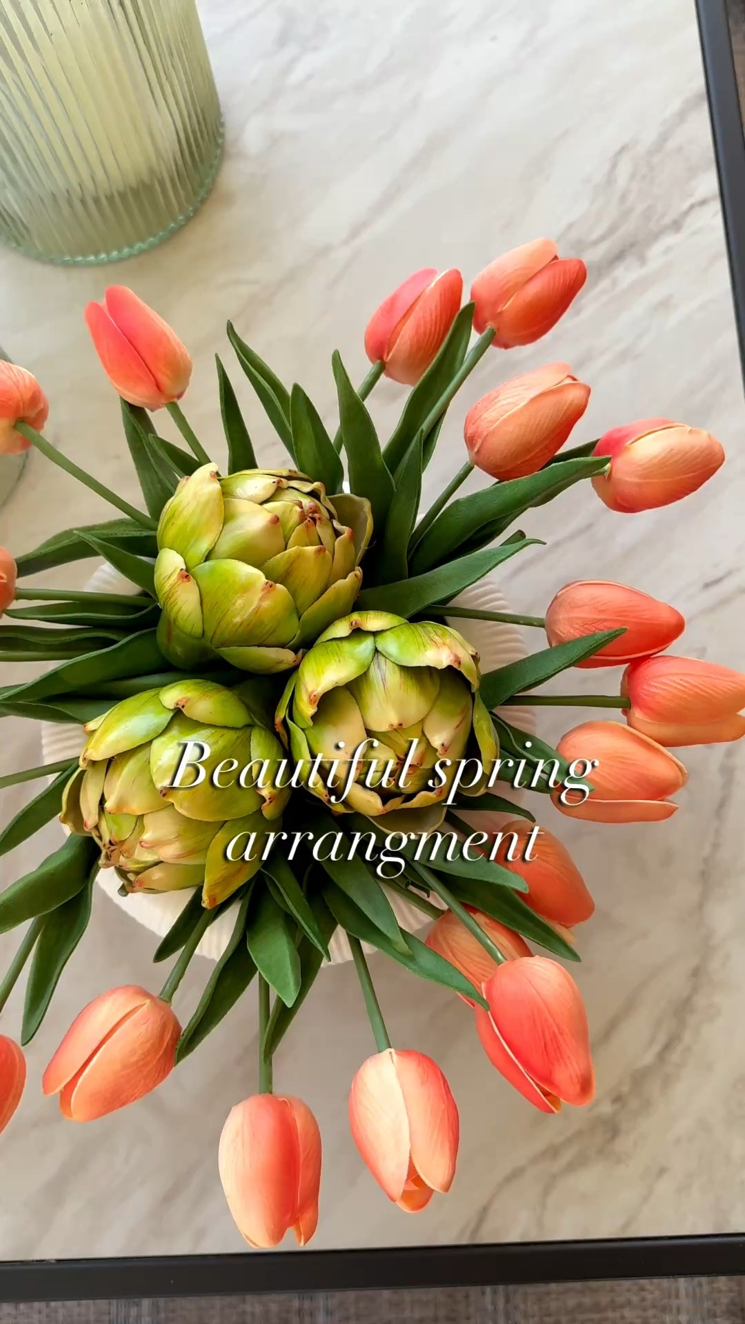 The easiest spring arrangment using these beautiful faux tulips and artichokes! 😍 

Spring decor, Walmart home finds, spring arrangement 

#LTKSeasonal #LTKHome