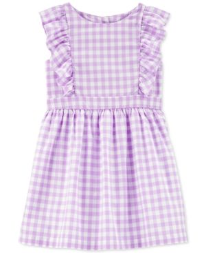 Carter's Toddler Girls Cotton Gingham Ruffle Dress | Macys (US)