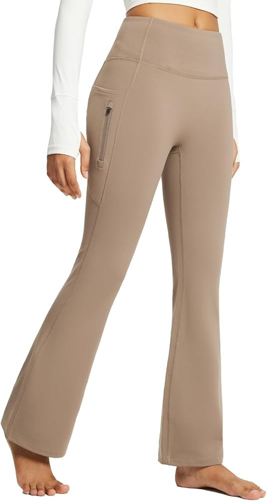 baleaf Women's Fleece Lined Pants Bootcut Yoga Pants Water Resistant Winter Thermal Warm Flare Le... | Amazon (CA)