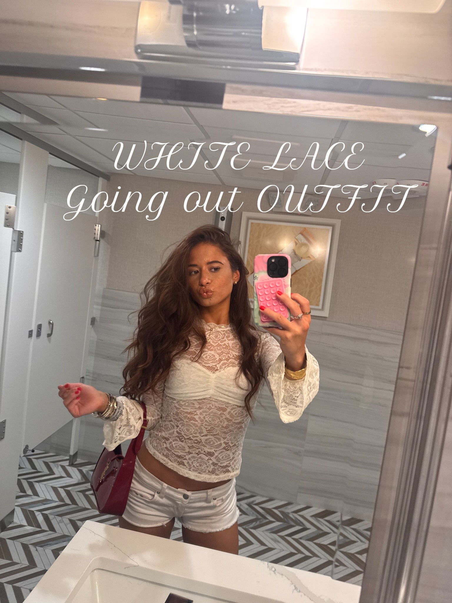 Beach white lace going out outfit 
#white #lace #goingout 

#LTKActive #LTKFamily #LTKPetite