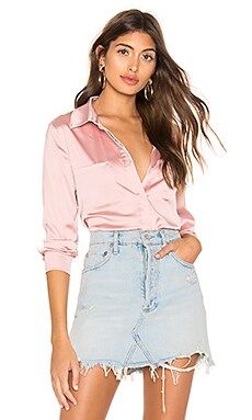 superdown Carolina Button Up Top in Pink from Revolve.com | Revolve Clothing (Global)