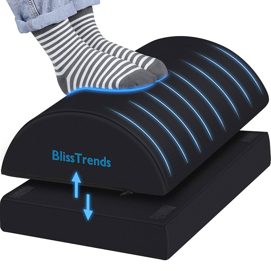 BlissTrends Foot Rest for Under Desk at Work-Versatile Foot Stool with Washable Cover-Comfortable... | Amazon (US)