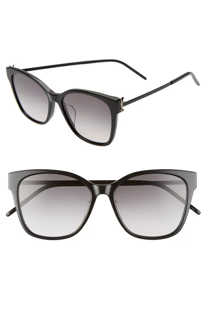 Saint Laurent 56mm Rectangular Sunglasses | Nordstrom | Nordstrom