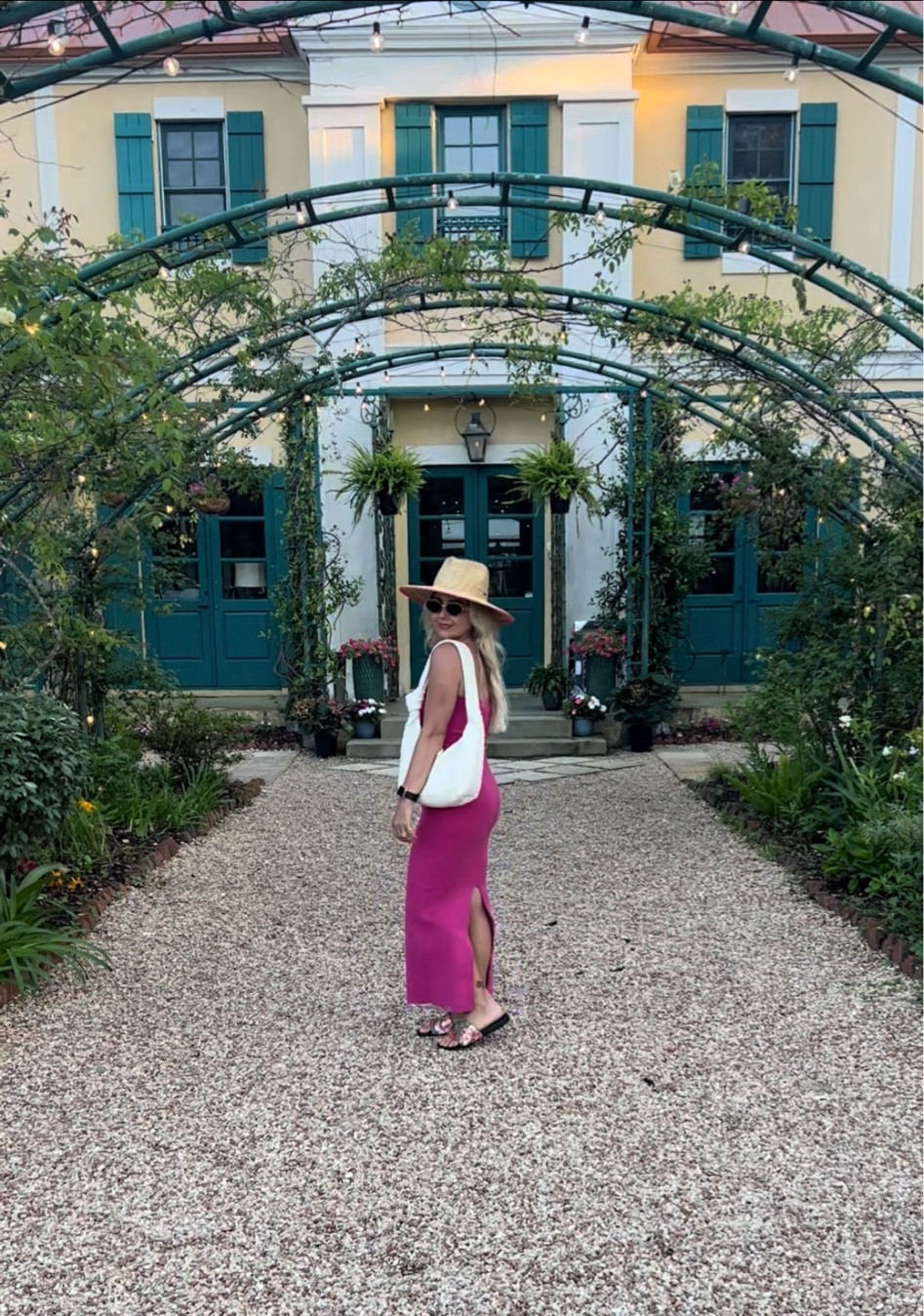 Date night outfit 
Dress size small and on sale
Gucci slides tts
Summer outfit 

#LTKShoeCrush #LTKFindsUnder100 #LTKSaleAlert