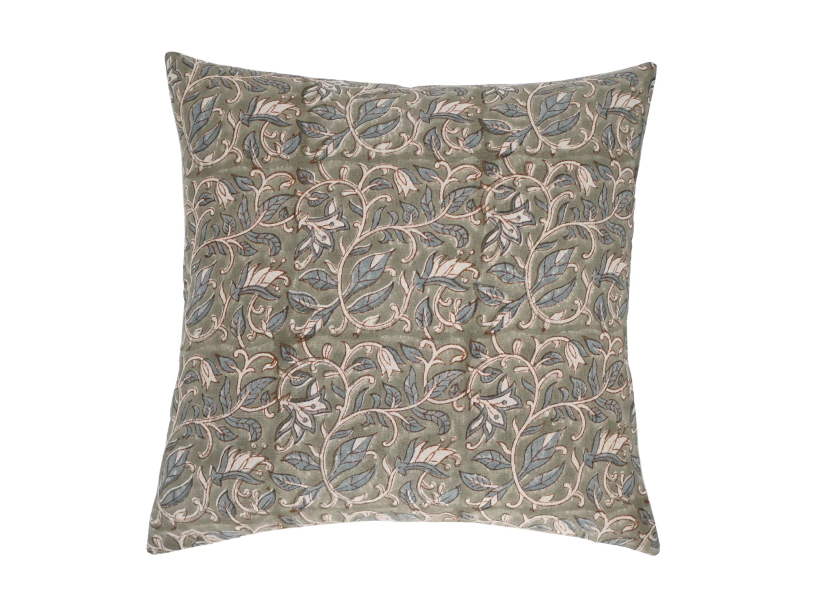 Buy Isabella Block Print Pillow Cover Online | Maple Village Lane