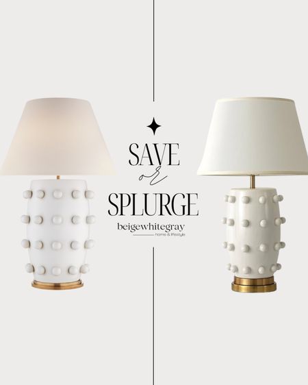 Splurge or save? Get the look for less to the Linden lamp By Kelly Wearstler

#LTKhome #LTKsalealert #LTKstyletip