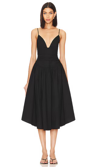 Hela Midi Dress in Black | Revolve Clothing (Global)
