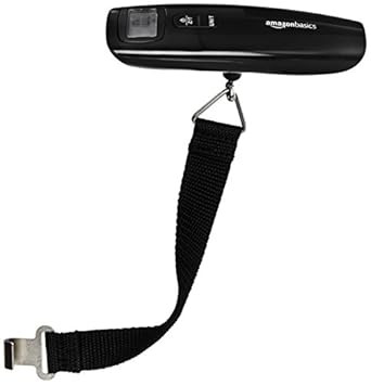 Amazon Basics Portable Digital Luggage Weight Scale, Black | Amazon (US)