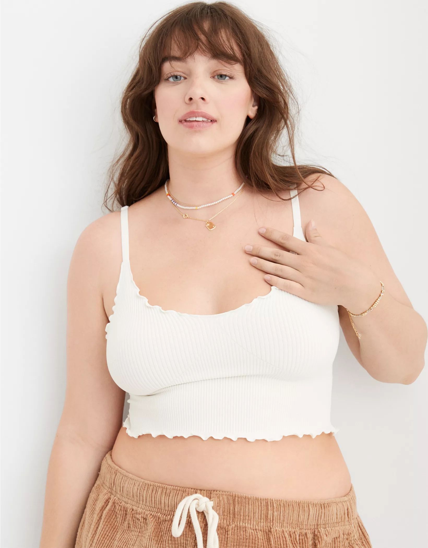 Aerie Seamless Rib Corset Bra Top | American Eagle Outfitters (US & CA)