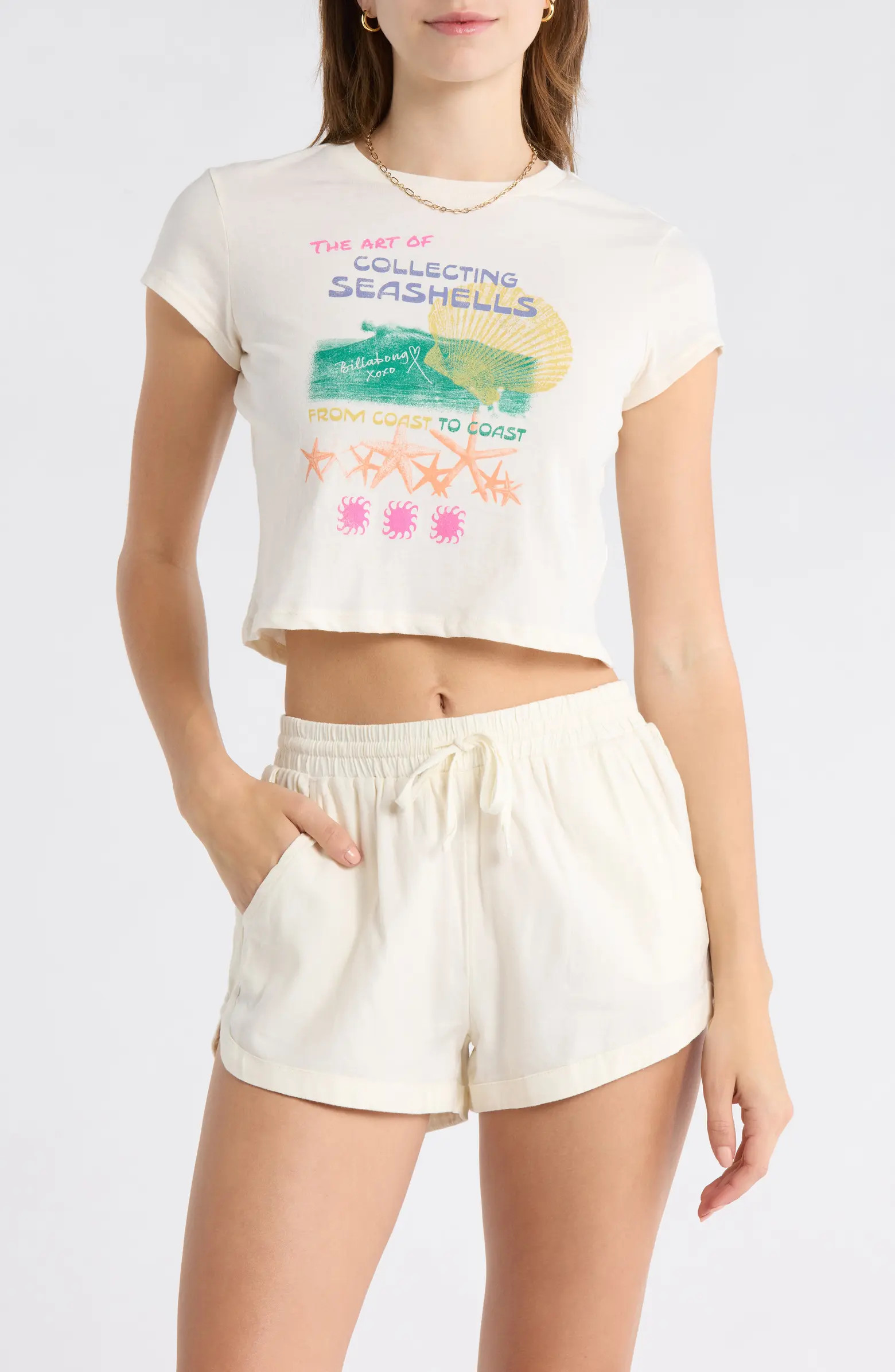 Coastal Adventures Crop Graphic T-ShirtBillabong | Nordstrom