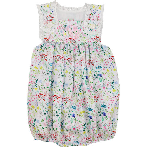 Floral Pique Eyelet Bubble  - Shipping Late March | Cecil and Lou