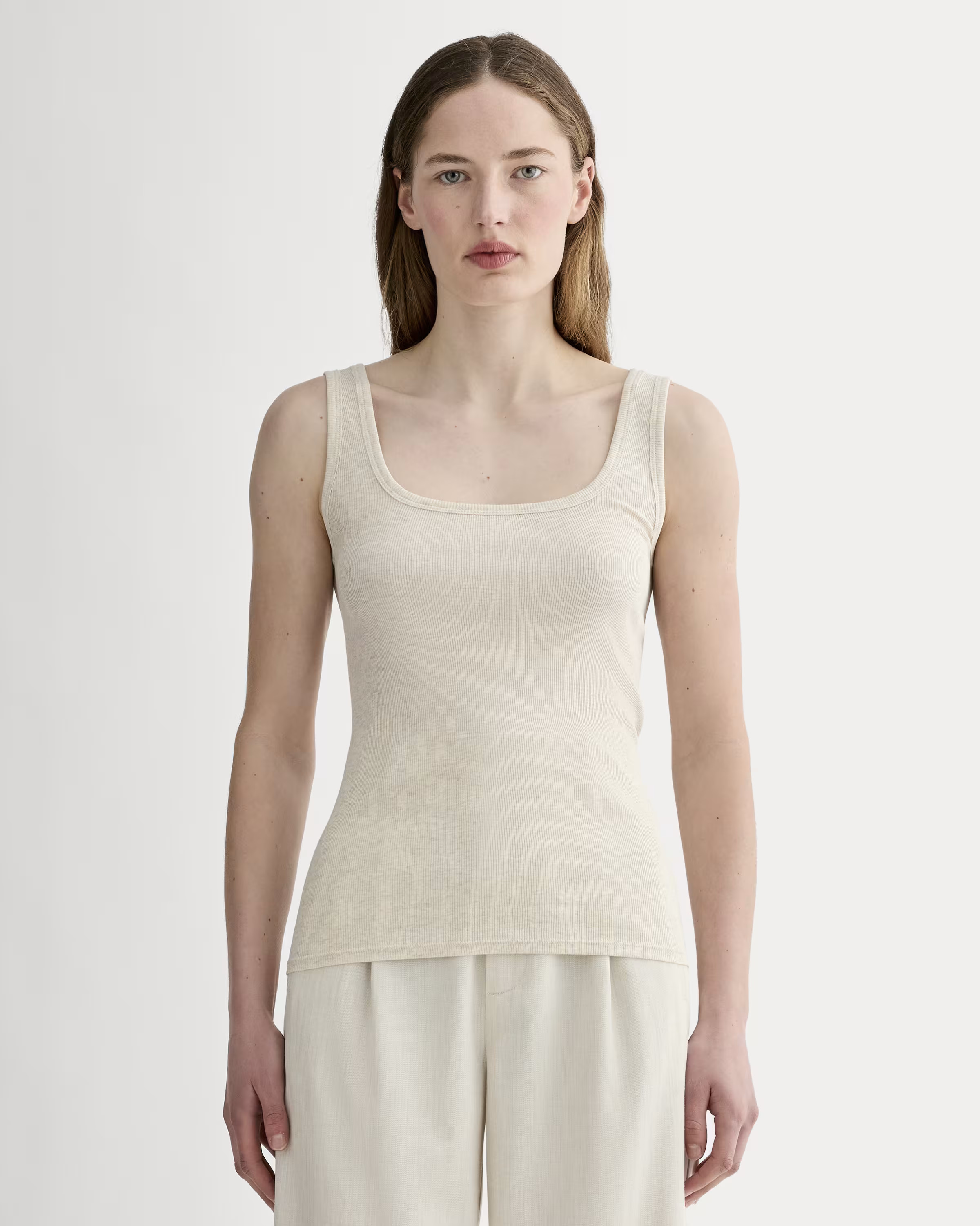 The Luxe Rib Square-Neck Tank | Everlane