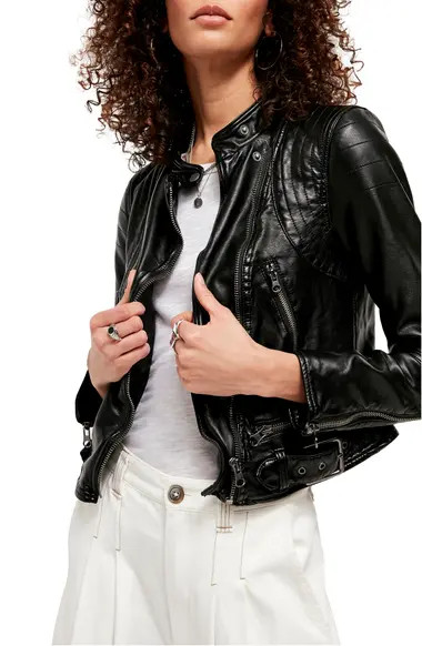Free People Heartbreaker Faux Leather Moto Jacket | Nordstrom
