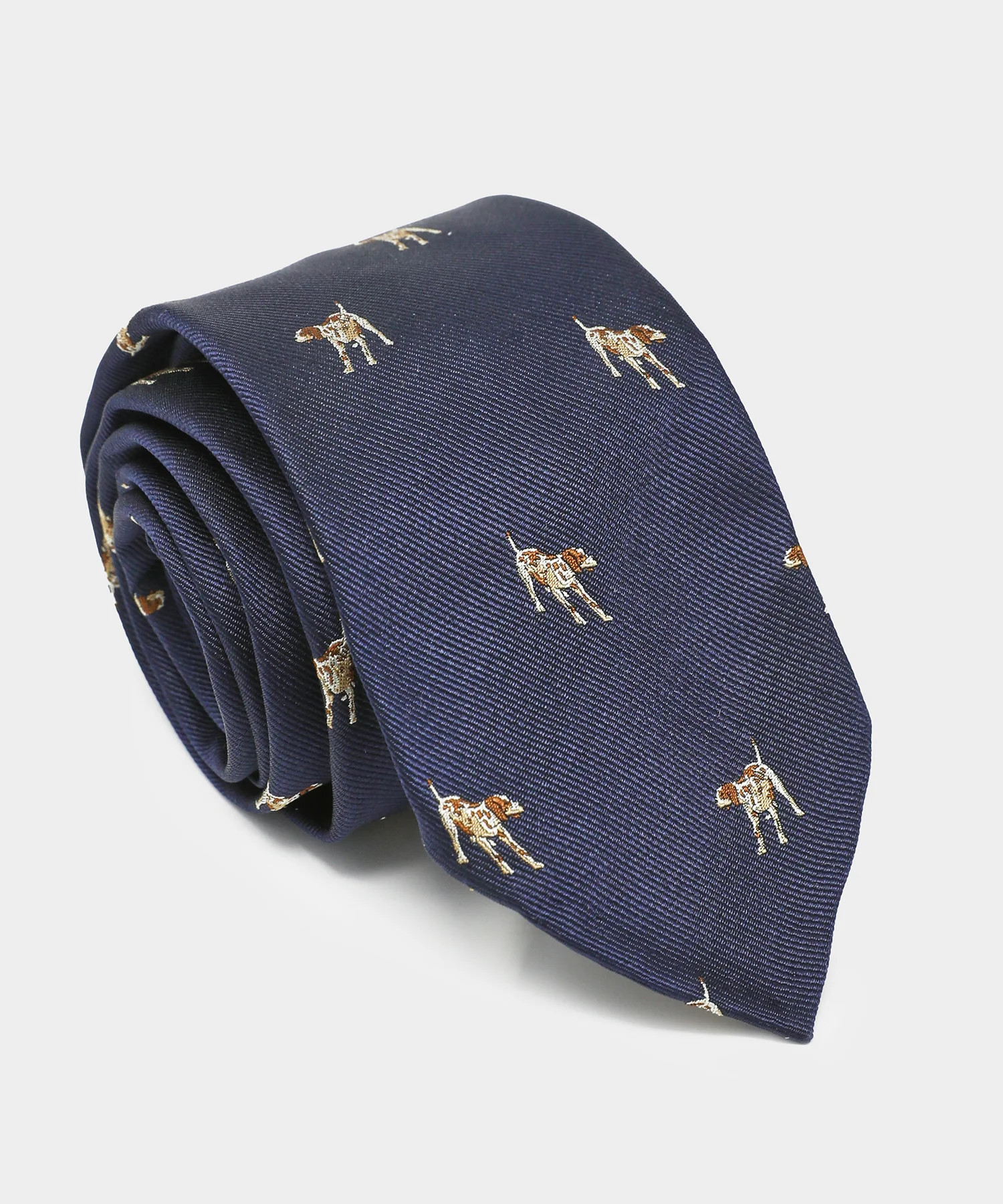 Italian Navy Dog Critter Tie in Navy | Todd Snyder
