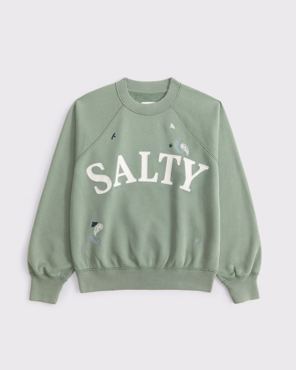 Graphic Raglan Classic Sunday Crew | Abercrombie & Fitch (US)