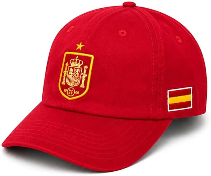 Spain National Football Team Soccer RFEF Crew Hat - Red | Amazon (US)