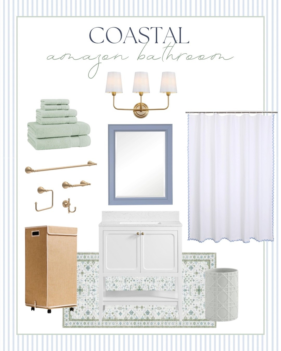 Update your bathroom with these Amazon finds!

Amazon home, Amazon towels, Grandmillennial decor, champagne bronze hardware, blue and green decor, coastal bathroom, coastal style 

#LTKHome