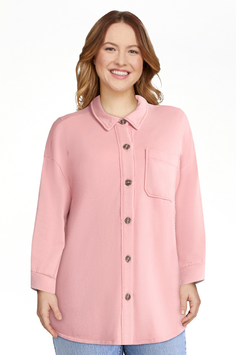 Terra & Sky Women's Plus Knit Shacket, Sizes 0X-5X | Walmart (US)