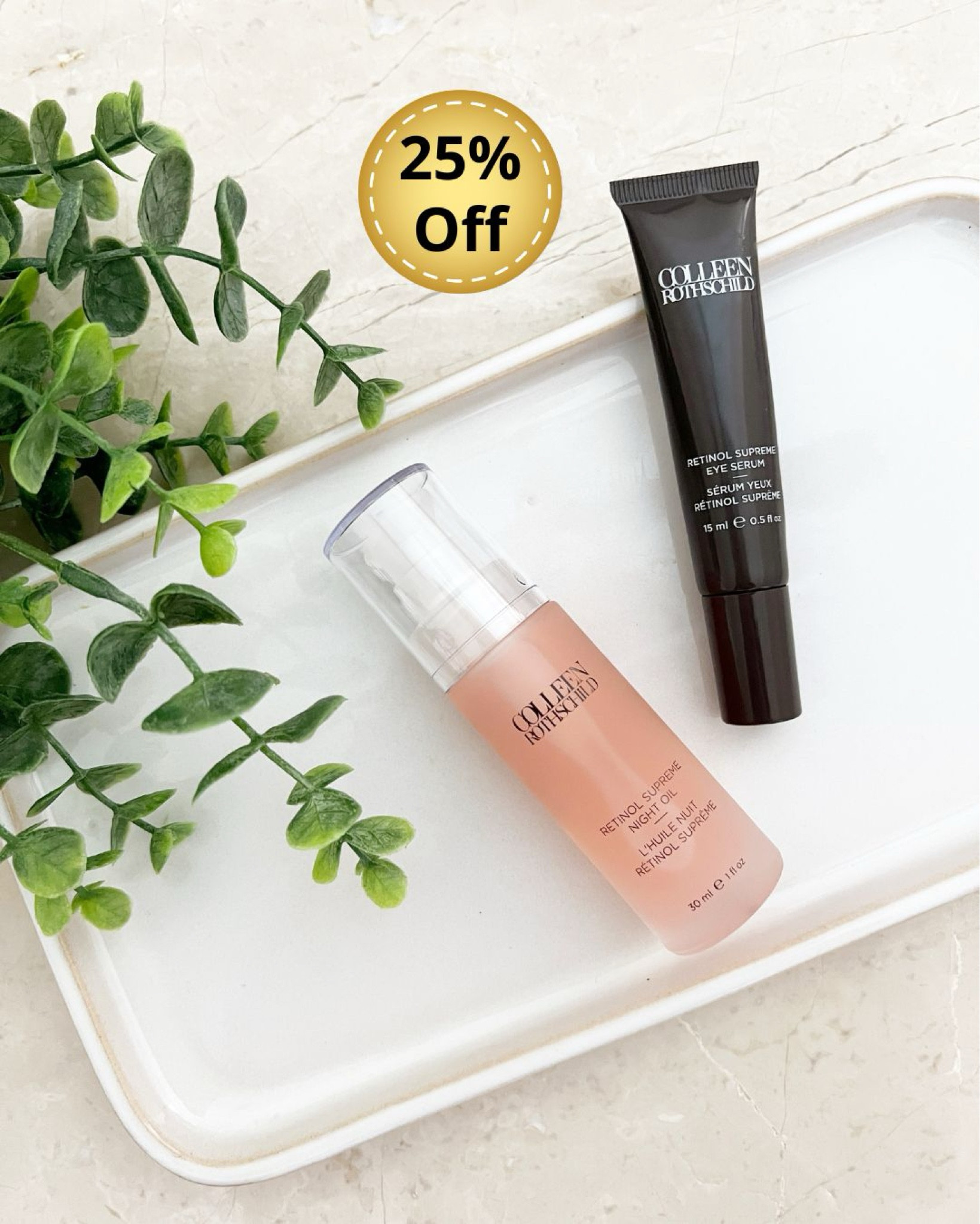 Last day to SAVE 25% Off on COLLEEN ROTHSCHILD Retinol Skincare favorites 🌸



#LTKOver40 #LTKBeauty #LTKSaleAlert