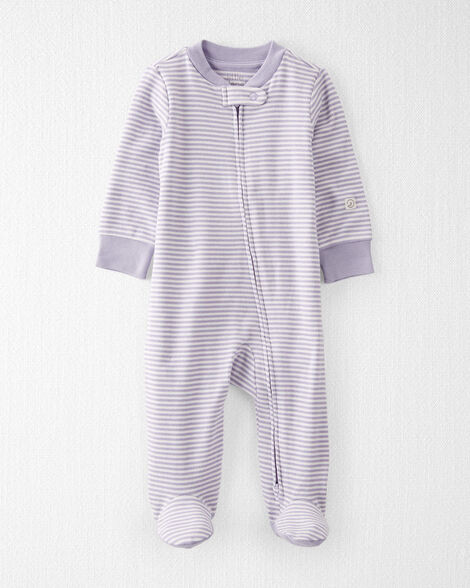 Baby  Organic Cotton Striped Sleep & Play Pajamas | Carter's Inc