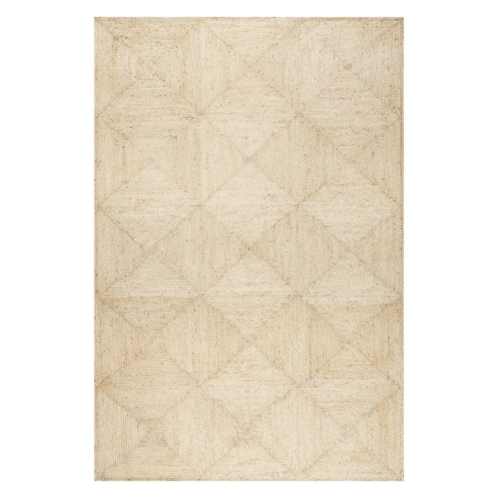 Lattice Tiled Jute Rug | Annie Selke
