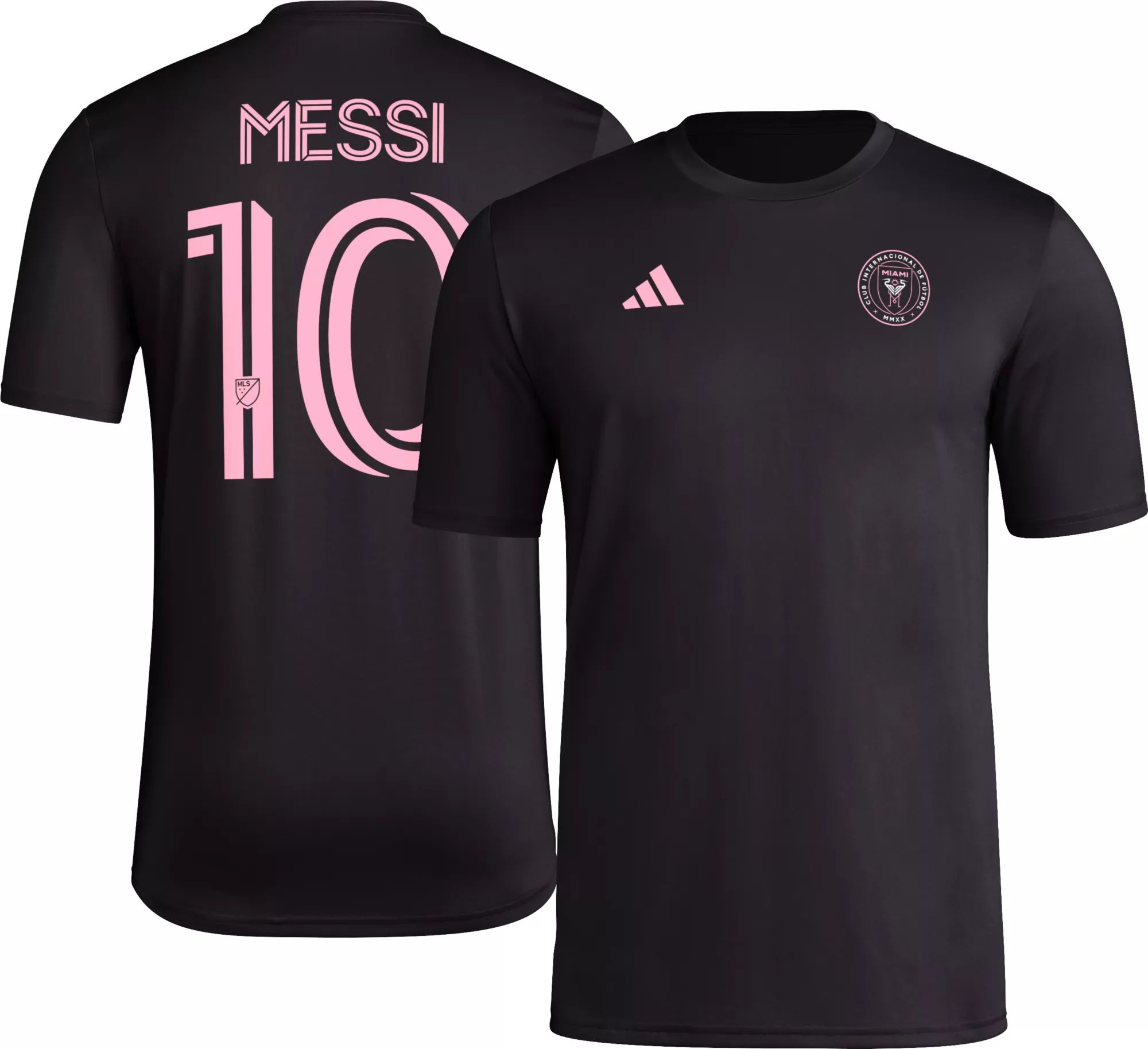 adidas Adult Inter Miami CF Lionel Messi #10 Black T-Shirt | Dick's Sporting Goods