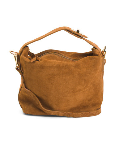Made In Italy Suede Crossbody | TJ Maxx