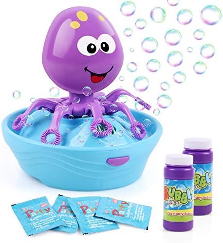 Duckura Toys for Toddler Boy Girls, Octopus Bubble Maker Blower Machine for Kids Outdoor Outside ... | Amazon (US)