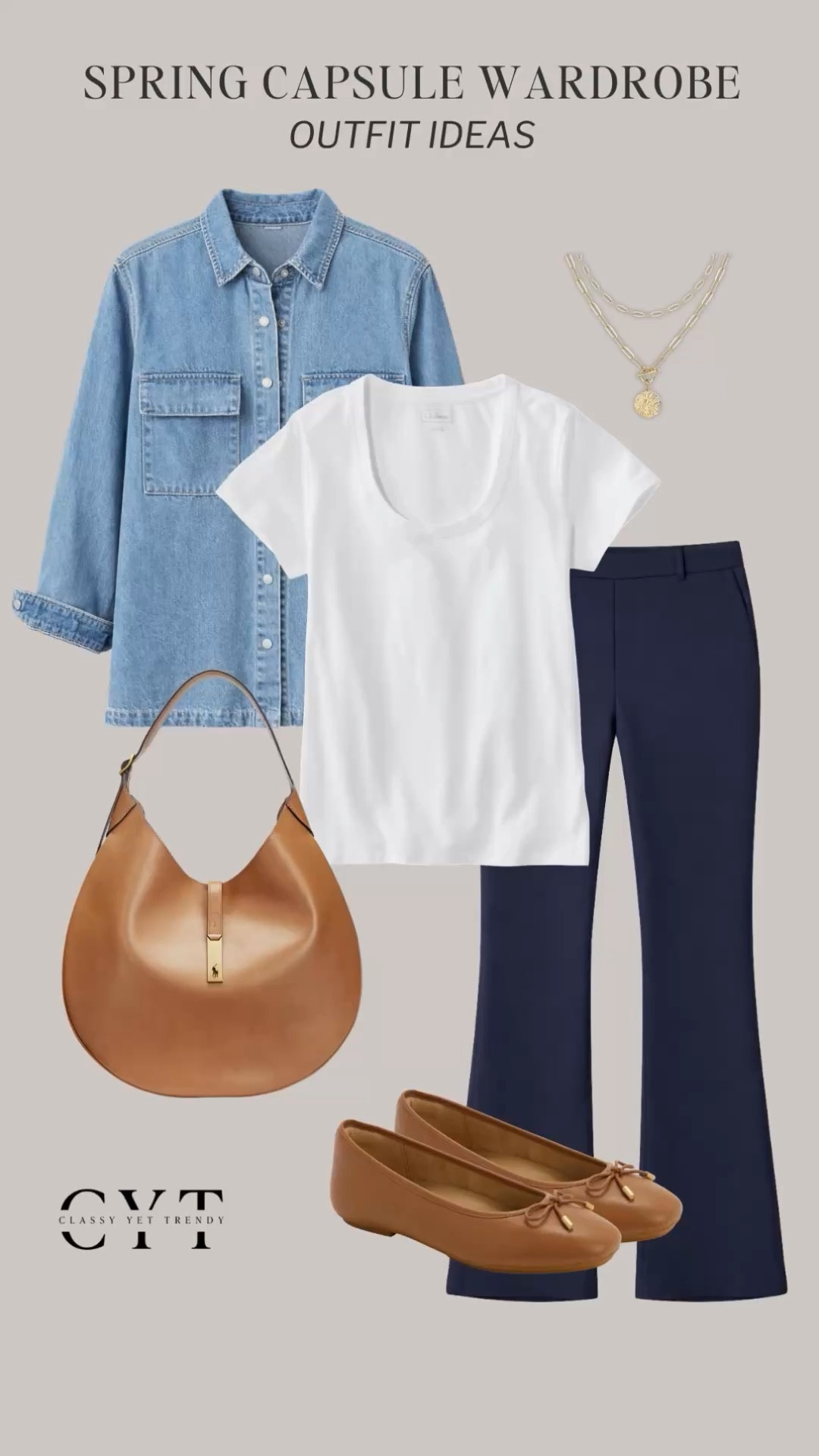 My 29-piece Classic Casual Spring 2026 Capsule Wardrobe in my closet 🌷The colors are navy, gray, white, ivory, almond, blue sky and olive green. I work at home and wear styles that are simple and minimal for a warm spring climate. All shopping links are on the blog. ✔️ You can use this capsule wardrobe in your closet and use part of it as a travel wardrobe.

tee, cardigan, top, utility jacket, trench coat, denim shirt jacket, stripe shirt, chambray shirt, striped tee, short sleeve sweater, ponte pants, dark wash jeans, patch pocket jeans, olive pants, chino pants, white jeans, casual sneakers, wedge espadrilles, ballet flats, loafers, mary jane shoes, navy flats

#capsulewardrobe  #casualstyle #neutralstyle #classicstyle  #springoutfits

#LTKspring #LTKspringtrends #LTKmomlife