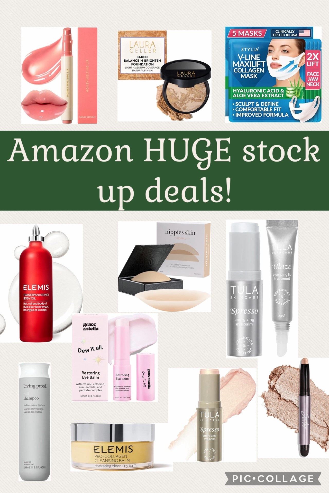 Sone of the biggest beauty deals during the AMAZON BIG SPRING SALE! 

Makeup nipple covers living proof dry shampoo body oil lipgloss face lift mask eyeshadow stick eye Laura geller sol de janero Tula beauty women teen Easter gift ideas guide birthday 

#LTKSaleAlert #LTKBeauty #LTKgrwm