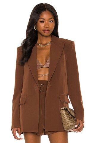 Camila Coelho Morena Blazer in Dark Chocolate from Revolve.com | Revolve Clothing (Global)