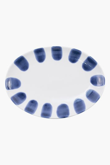 Santorini Dot Small Oval Platter | Tuckernuck (US)