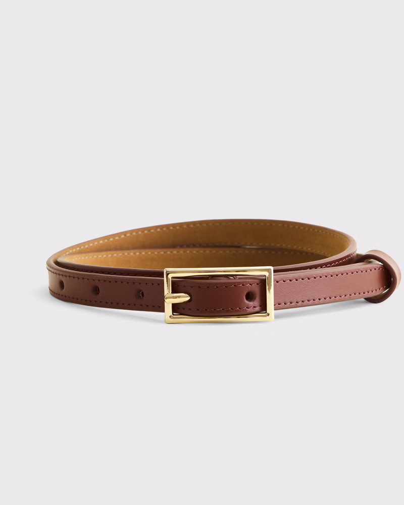 Women's Rectangle Skinny Belt | Women's Accessories | Abercrombie.com | Abercrombie & Fitch (US)