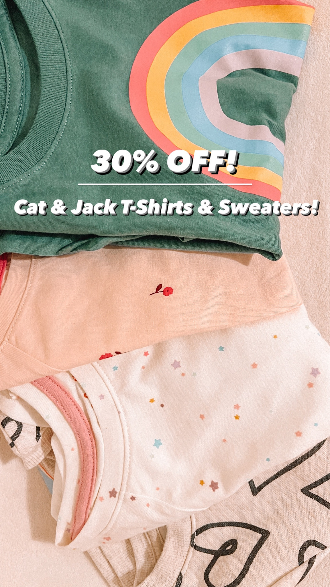 Daily Deal: 30% off Cat & Jack t-shirts & sweaters! Including holiday designs! 

#LTKkids #LTKSeasonal #LTKHoliday