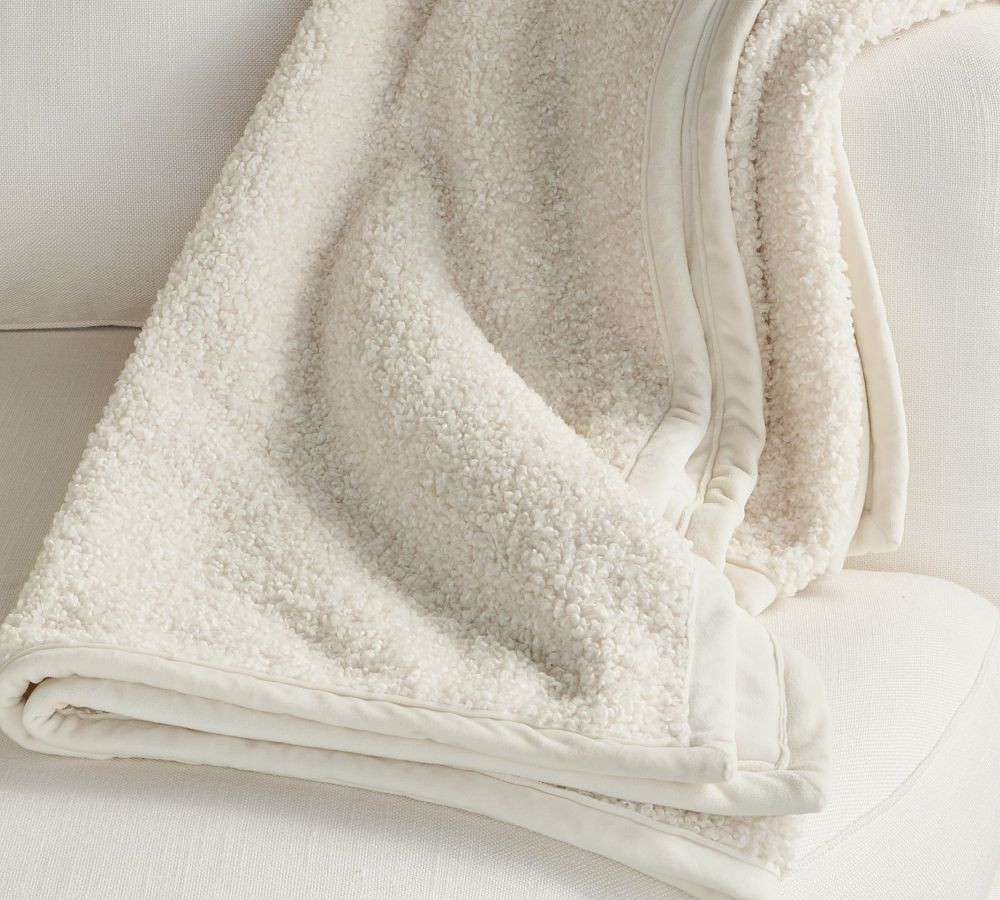 Cozy Teddy Faux Fur Throw | Pottery Barn (US)