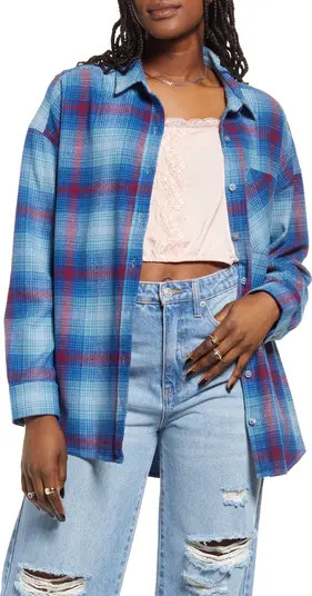 Boyfriend Plaid Button-Up Shirt | Nordstrom