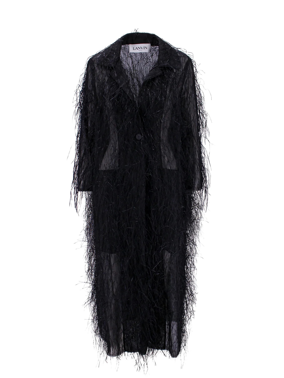 Lanvin Straight Evening Coat | Cettire Global