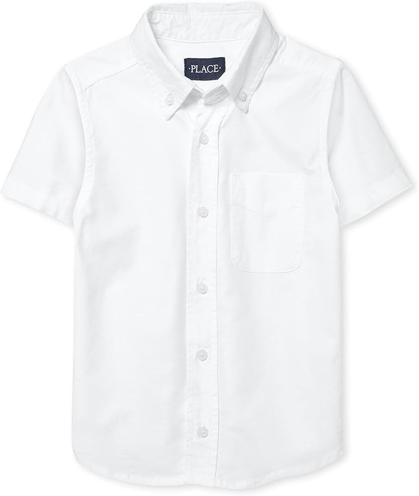 The Children's Place Boys Short Sleeve Oxford Shirt | Amazon (US)