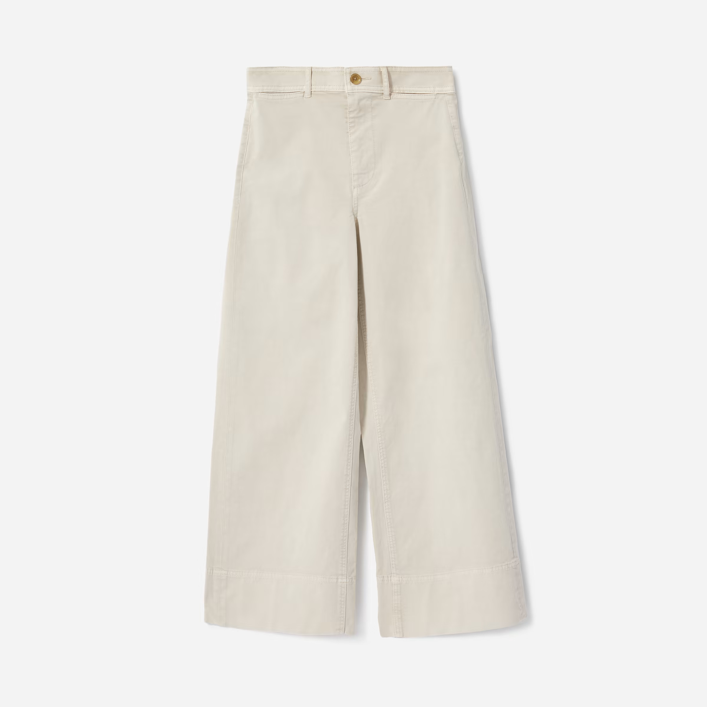 The Lightweight Wide Leg Crop Chino — $72 | Everlane