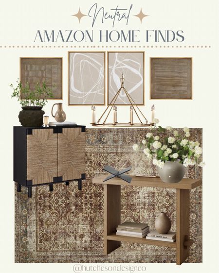 For all my neutral lovers! More moody and neutral Amazon home finds! 
Spring florals. Stems. Amazon entryway tables. Ceramic vases. Affordable Art. Neutral home. Black accents. 
Shop your favorites! 

#LTKhome #LTKFind