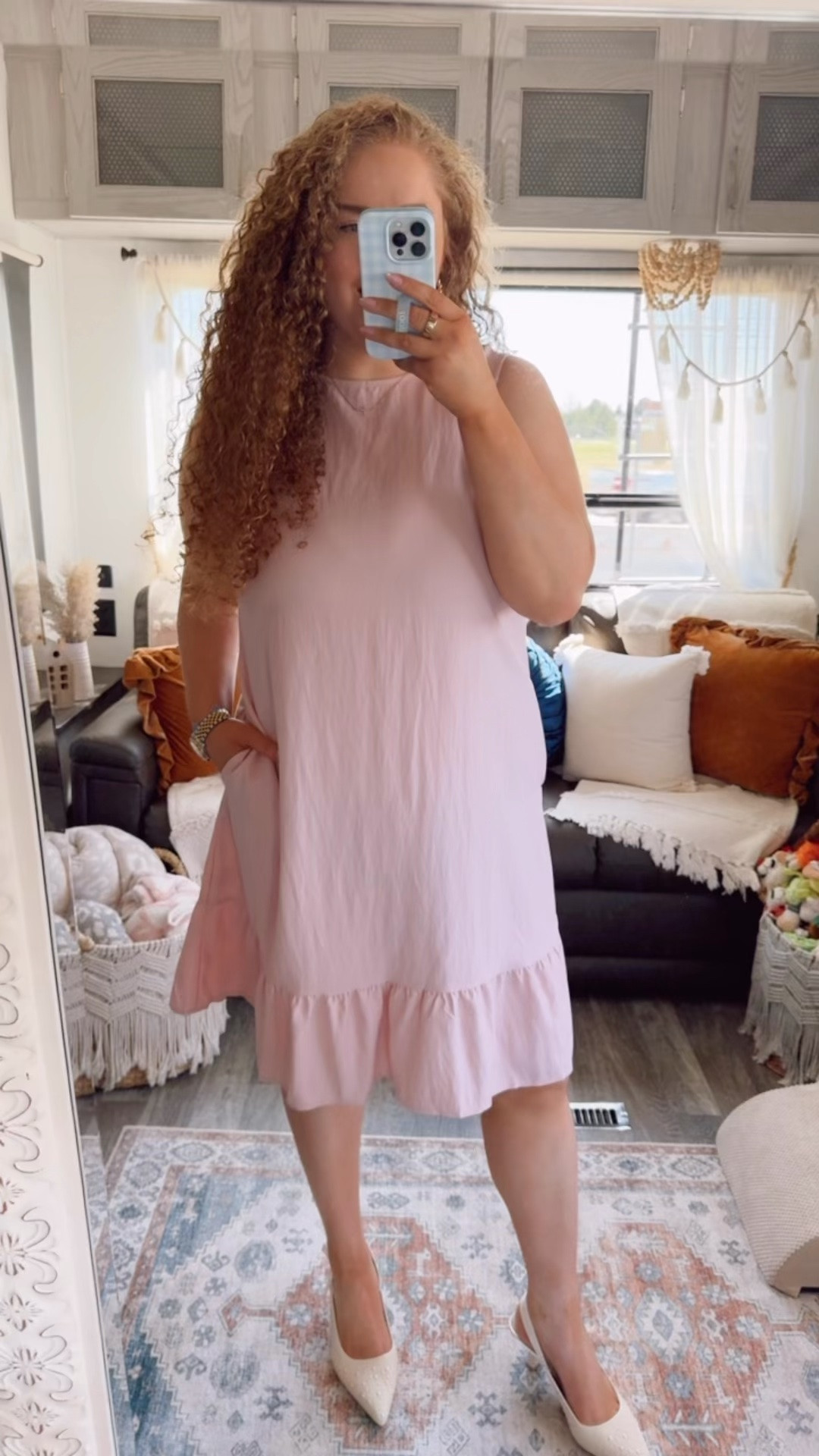 Soft + chic spring moment 🌸✨ light pink dress | spring dress outfit | white slingback heels | chic spring outfit | feminine outfit idea | pastel outfit aesthetic | dressed up spring look | romantic outfit vibe | elegant casual outfit | wedding guest outfit idea | brunch outfit inspo | soft girl aesthetic | pretty in pink outfit | effortless chic style | warm weather dress look 🌸

#LTKootd #LTKgrwm #LTKdayinmylife