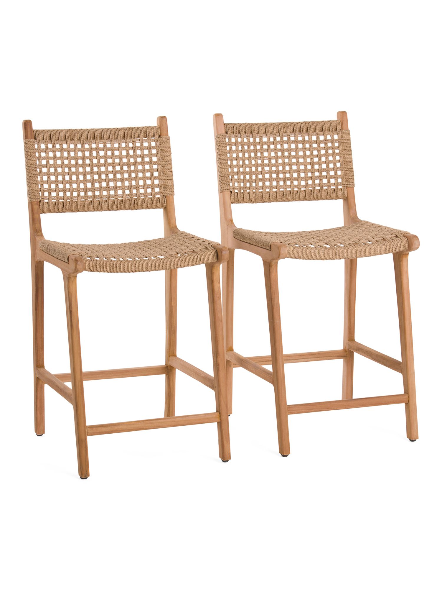 Set Of 2 Talia Woven Counter Stools | Chairs & Seating | Marshalls | Marshalls