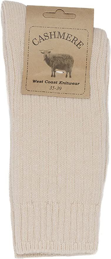 Womens Fine Cashmere and Merino Wool Super Soft and Warm Winter Fluffy Mid-Calf Socks | Amazon (UK)