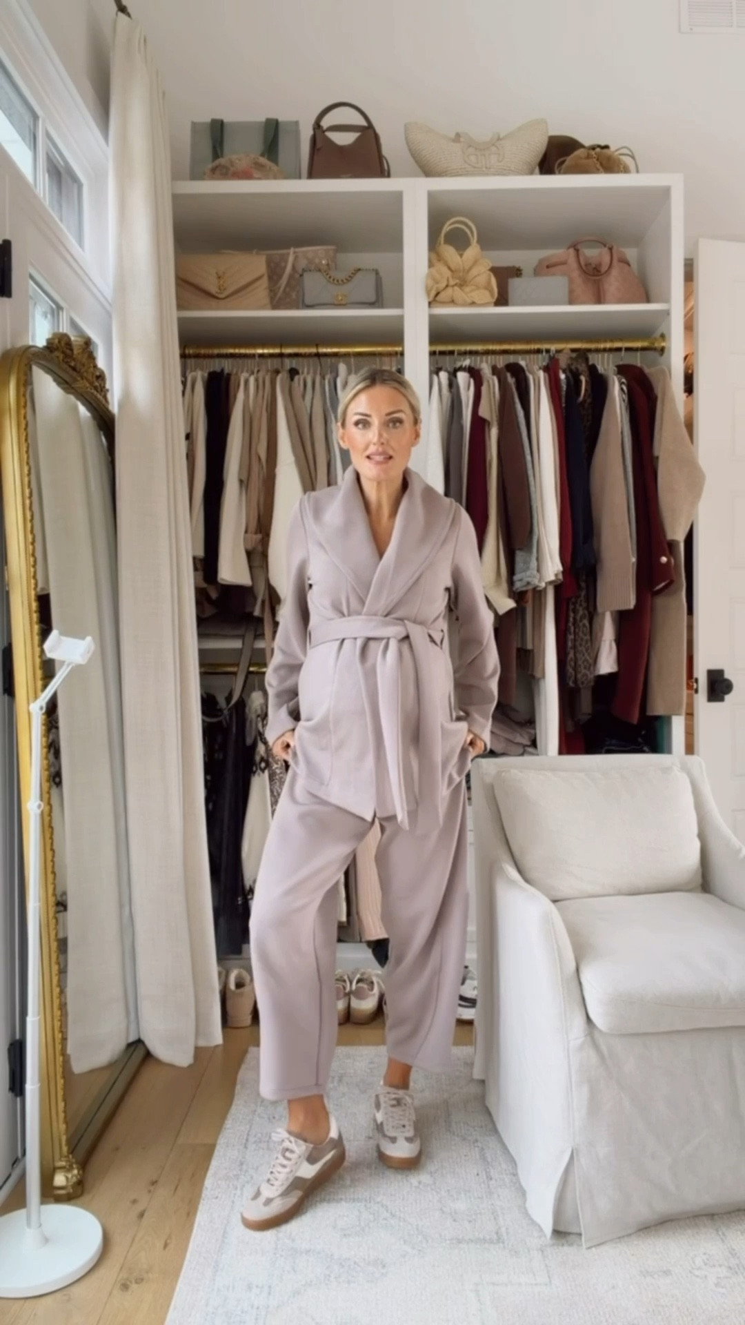 This wrap cardigan is a new mom’s dream 😍 so great for breastfeeding! Excited to wear this when baby comes! Wearing S. 

Loverly Grey, Spanx, wrap cardigan, barrel pants, matching set, lounge set, loungewear, breastfeeding friendly top, bump friendly top

#LTKBaby #LTKSeasonal #LTKBump