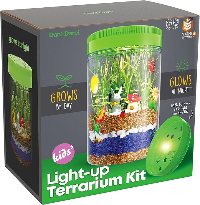Light-Up Terrarium Kit for Kids - STEM Science Kits - Easter Gifts for Kids - Educational DIY Kid... | Amazon (US)