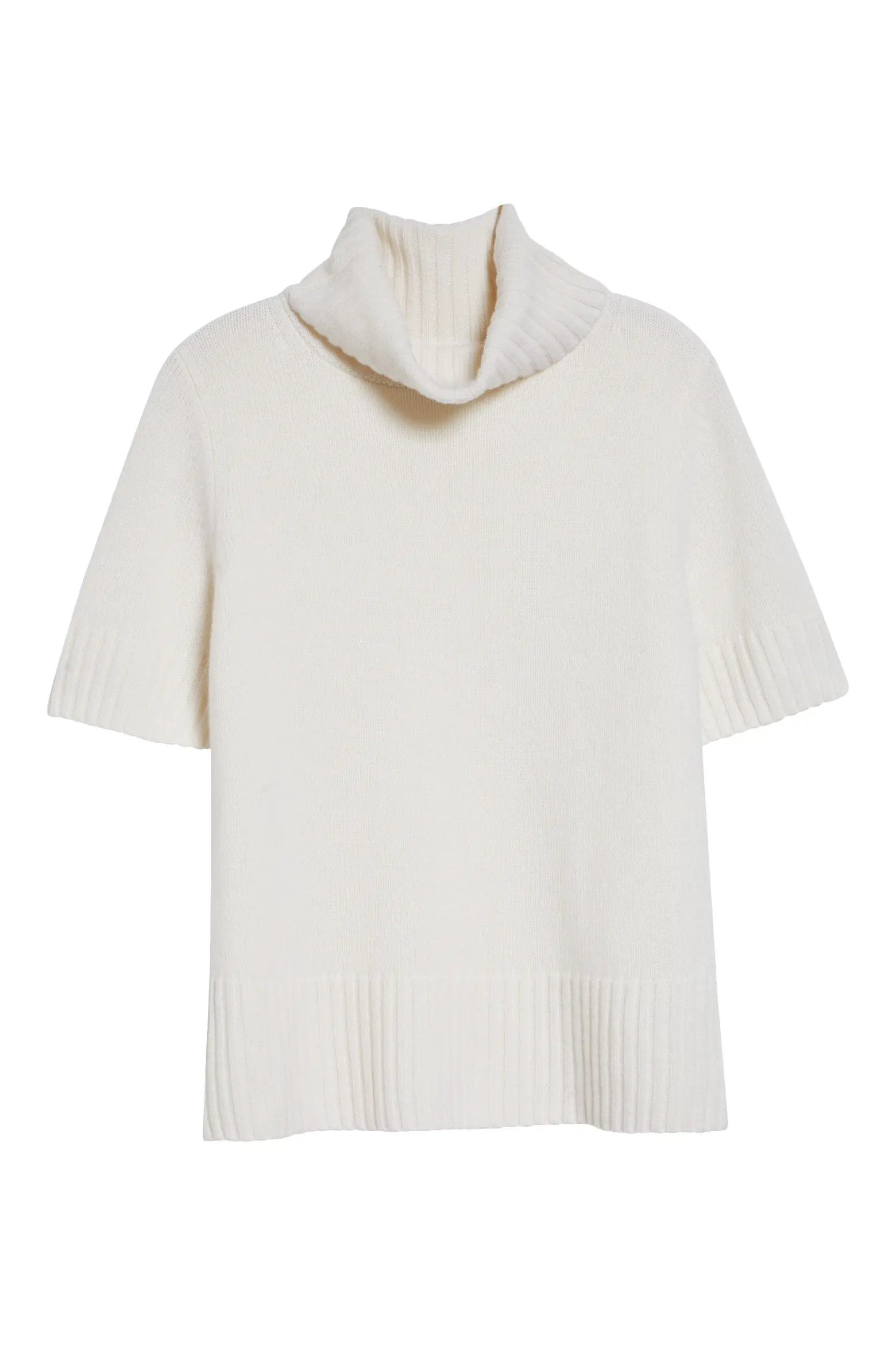 Elena Short Sleeve Cashmere Turtleneck Sweater (Women) | Nordstrom | Nordstrom