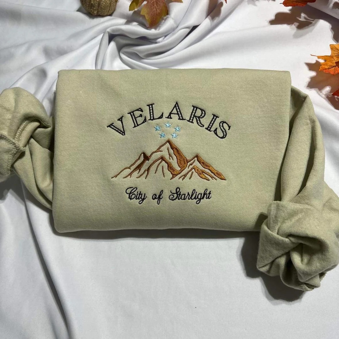 Velaris Embroidered Sweatshirt City of Starlight Embroidered Crewneck, Acotar Shirt, Velaris City... | Etsy (US)
