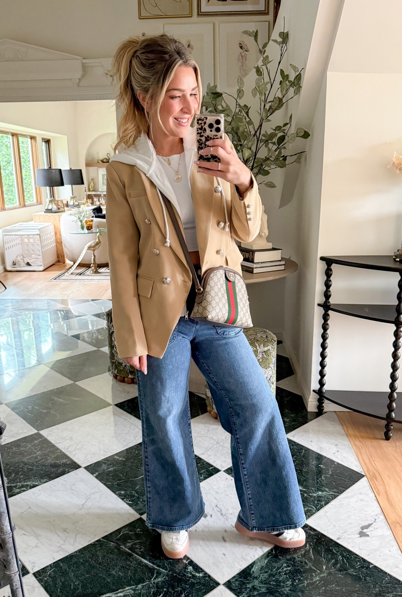 OOTD. Wearing my favorite little blazer hoodie combo jacket! Use code KRYSTALS30

#LTKSaleAlert #LTKootd #LTKgrwm