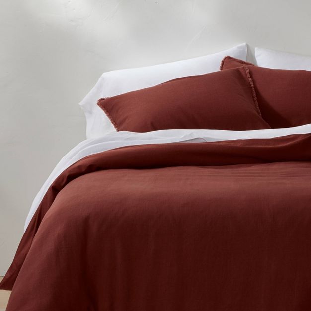 Heavyweight Linen Blend Duvet Cover & Pillow Sham Set - Casaluna™ | Target